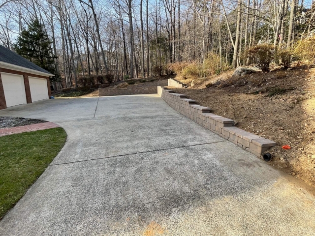 Professional hardscape paver installation in Pittsboro, NC