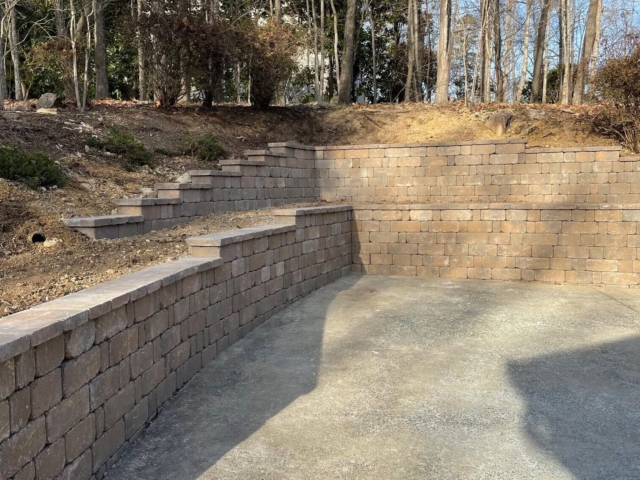 Residential retaining wall contractors in Pittsboro, NC