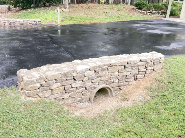 Custom landscape drainage solutions in Pittsboro, NC